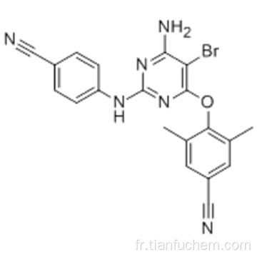 4 - [[6-amino-5-bromo-2 - [(4-cyanophényl) amino] -4-pyrimidinyl] oxy] -3,5-diméthylbenzonitrile CAS 269055-15-4